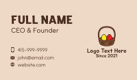 Easter Basket Egg Business Card