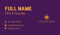 Crest Luxury Crown Lettermark Business Card