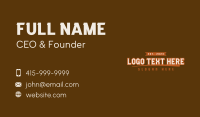 Sports Channel Business Card example 4