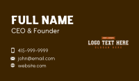 Vintage Sports Team Wordmark Business Card