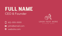 Flower Vine Letter A  Business Card