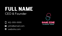 Neon Letter S Capsule Business Card