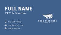 Wings Freight Delivery Business Card Design