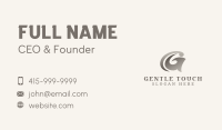 Fashion Barbershop Letter G Business Card Image Preview