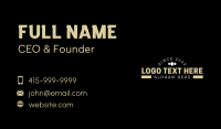 Masculine Apparel Wordmark Business Card