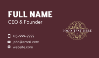 Ornamental  Luxury Crest Business Card