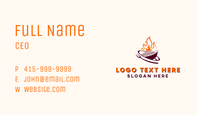 Flame Bistro Grill Business Card