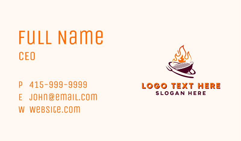Bistro Business Card example 4