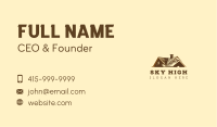 Real Estate Roof Builder Business Card