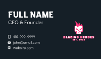 Fire Mohawk Skull Business Card Image Preview