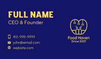 Golden Food Cafe Business Card Image Preview