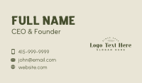 Elegant Garden Wordmark Business Card Design