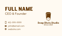 Coffee Cup Chat Business Card