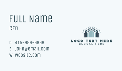 Property Blueprint Architecture  Business Card