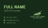 Gardening Lawn Mower  Business Card