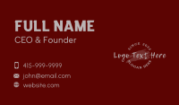 Graffiti Paint Business Wordmark  Business Card Design