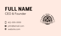 Hammer Axe Woodworking Business Card Design