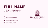 Woman Face Beauty Business Card