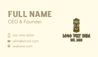 Tiki Business Card example 1