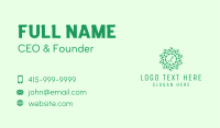 Eco Natural Lettermark  Business Card
