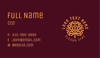 Golden Tree Landscaping  Business Card Image Preview