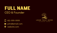 Tree Book Pages Business Card Design