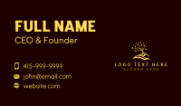 Tree Book Pages Business Card