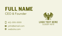 Eagle Shield Crest Business Card Design