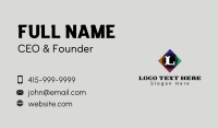 Decorative Tile Lettermark Business Card