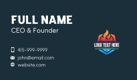 Fire Ice HVAC Business Card