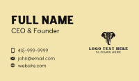 Safari African Elephant  Business Card Design