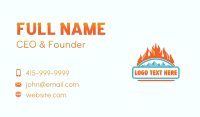 Fire Ice Temperature Business Card