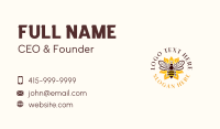 Floral Bee Wings Business Card