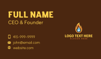Fire Ice Fuel Temperature Business Card