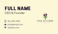 Violet Flower Illinois Business Card