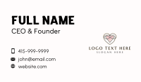 Diamond Heart Gemstone Business Card