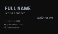 Consulting Business Card example 1