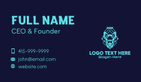 Neon Lion Tech Business Card Design