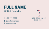 Flamingo Acupuncture Therapy Business Card Design