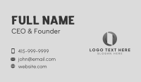 Abstract Startup Letter O Business Card