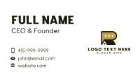 Real Estate Chat Letter R  Business Card