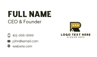 Real Estate Chat Letter R  Business Card Design