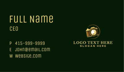 Premium Camera Photography Business Card Image Preview