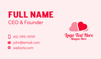 Romantic Heart Cloud Business Card Design