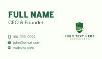 Golf Flag Shield Tournament Business Card