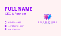 Wellness Therapy Heart Business Card