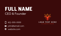 Grill Barbecue Bull Business Card Design