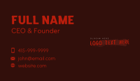Scratch Business Card example 2