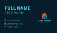Fire Snow Airconditioning Business Card Design