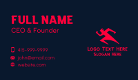 Track And Field Business Card example 3